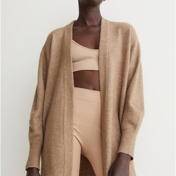 H&M Sweaters - Tan Long Cardigan